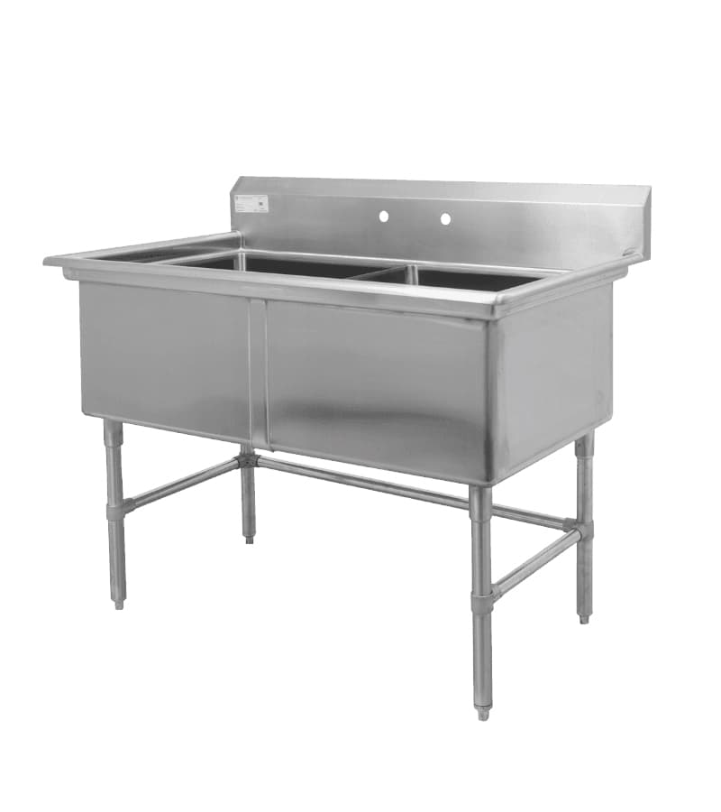 Double sink 18"x21" et 27"x42"
