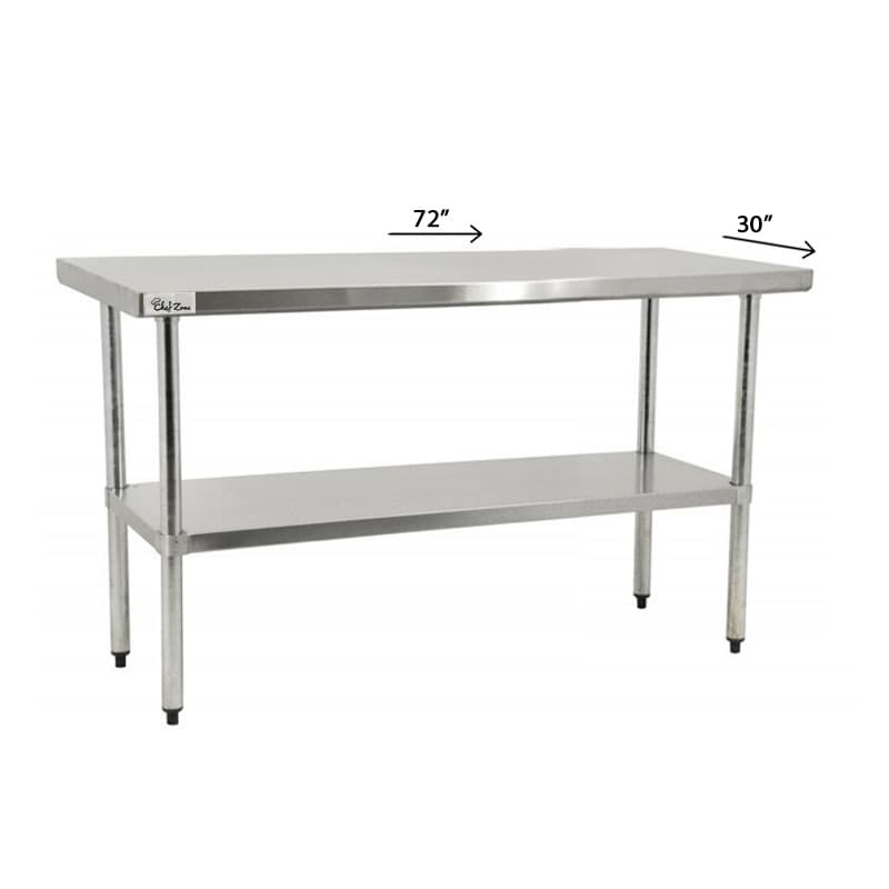 Worktable 30’’x72’’x34’’