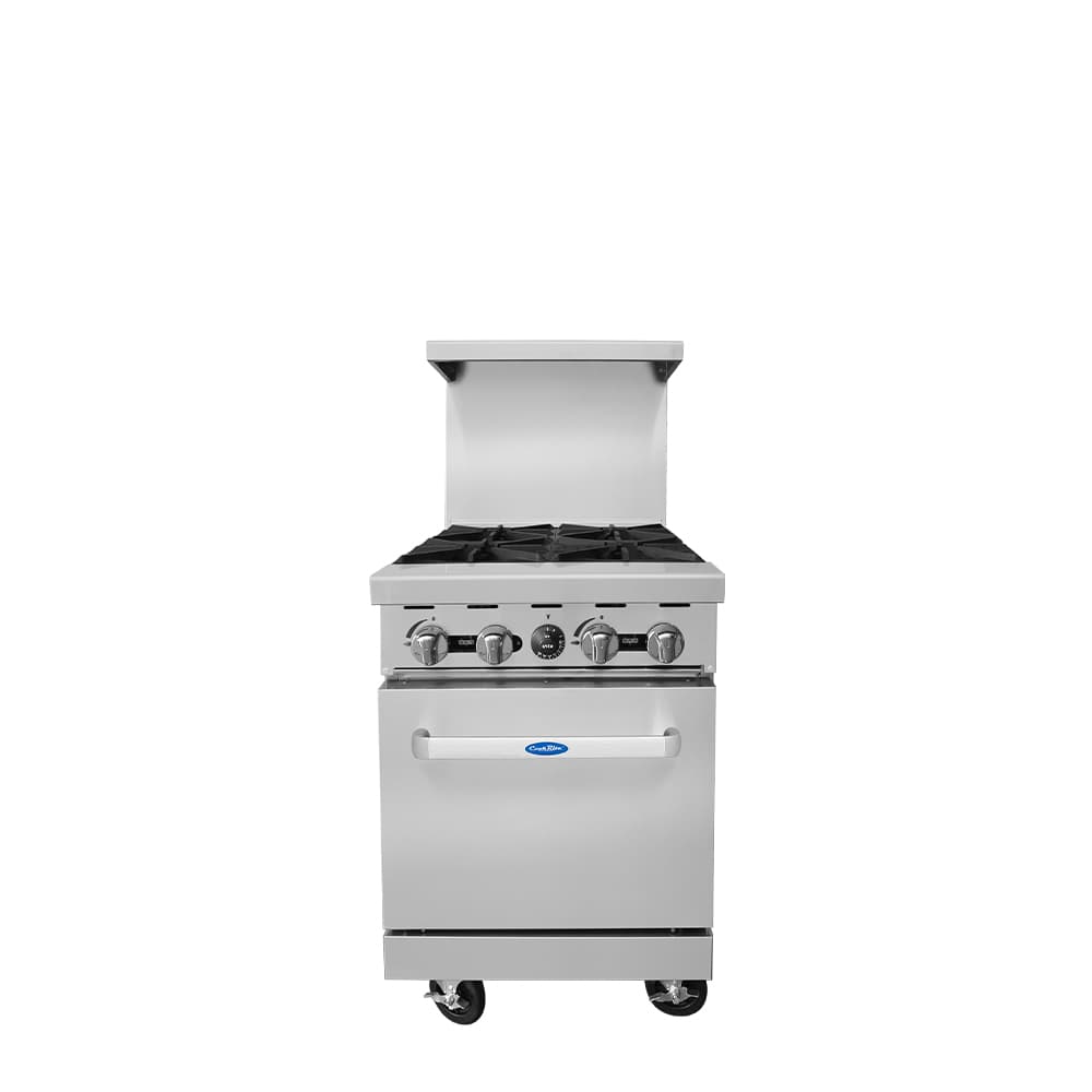 AGR-4B — Cuisinière à gaz de 24″ avec quatre (4) brûleurs ouverts