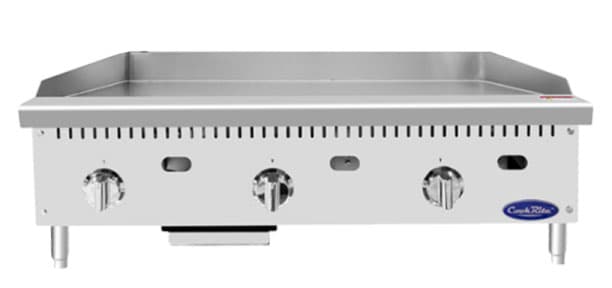 ATTG-36 — Plaque de cuisson thermostatique robuste de 36″, 75 000 BTU (plaque de 1″)
