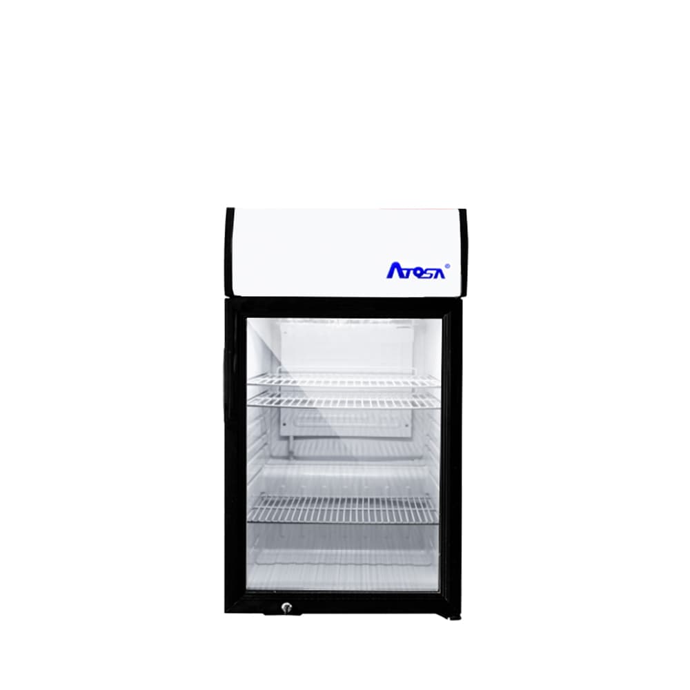 CTD-3S — Countertop Glass Door Merchandiser Cooler with Lighted Header (4.6 cu ft)