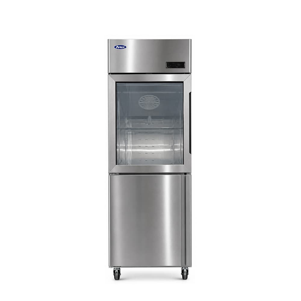 MCF8607G1L – Top Mount 1/2 Glass Door 1/2 Solid Door Reach-In Freezer