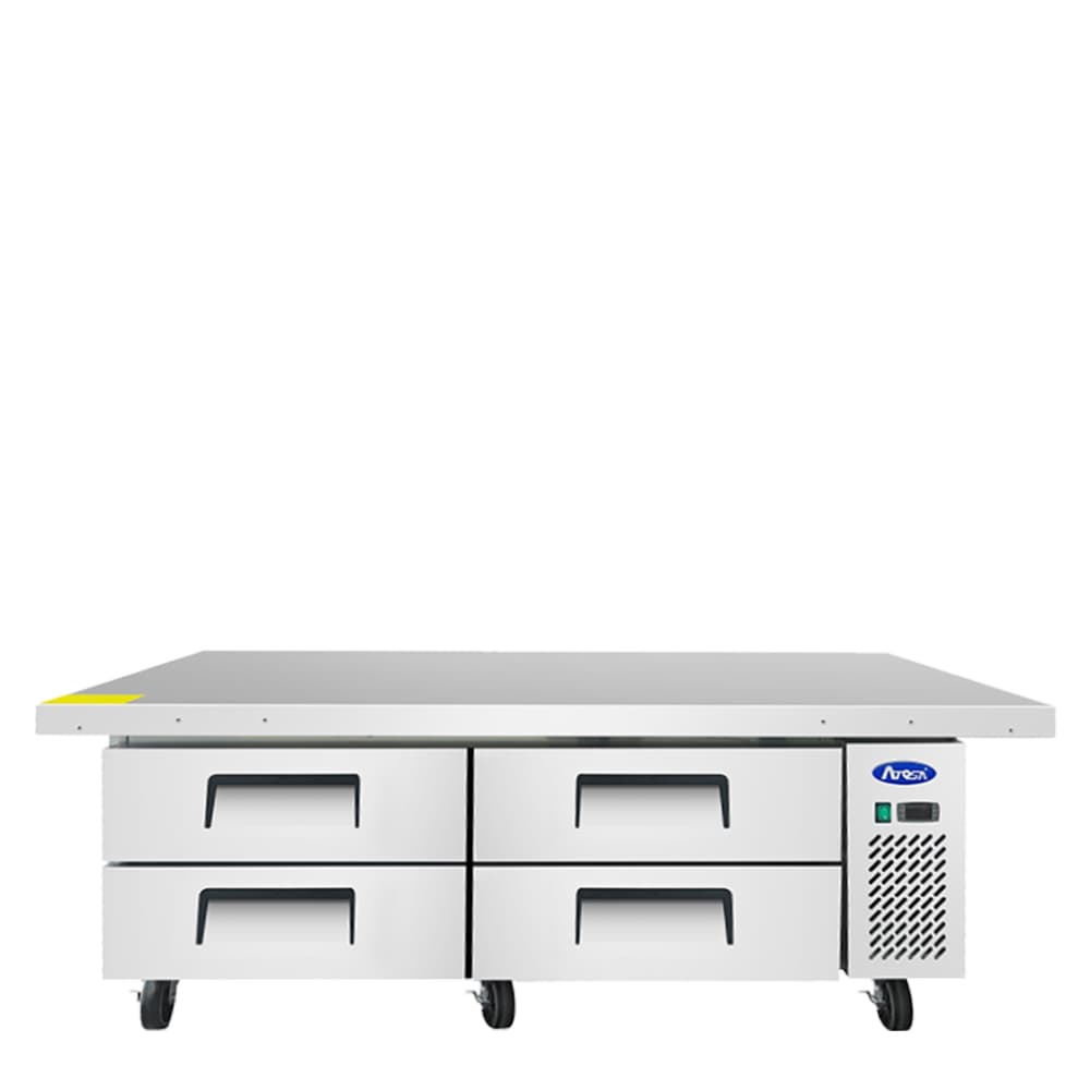 MGF8454GR — Base de chef réfrigérée de 76″, dessus prolongé