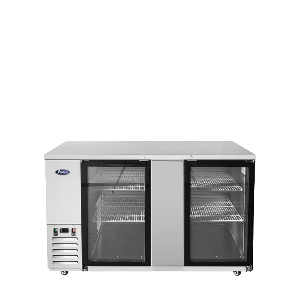 SBB69GGRAUS1 — 69″ Shallow Depth Back Bar Cooler with Glass Doors