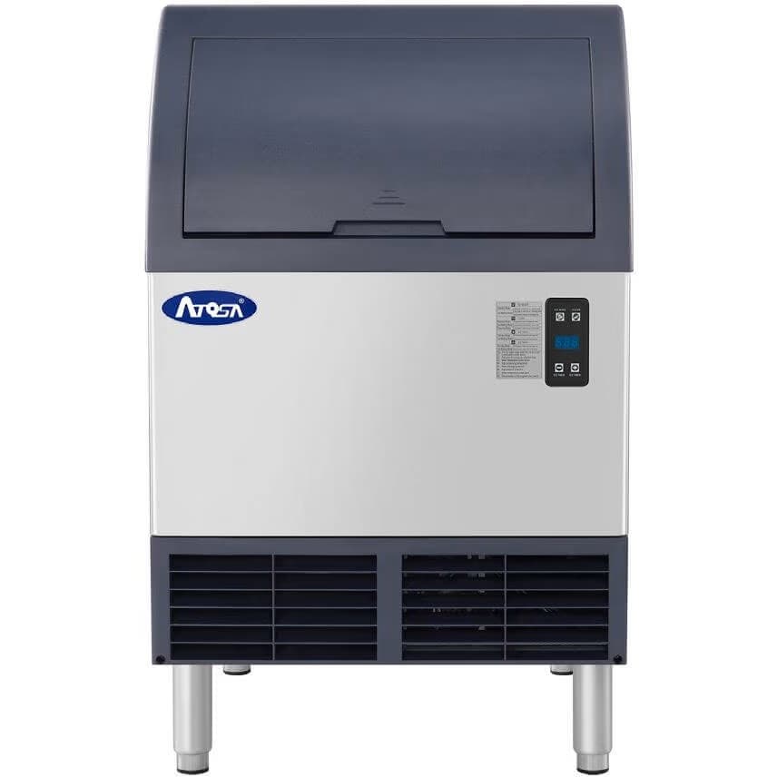 YRU0280A-161 — Machine à glaçons sous comptoir de 283 lb/24 h, glaçons cubes, avec bac de 88 lb intégré et filtration 3M (ICE120-S)