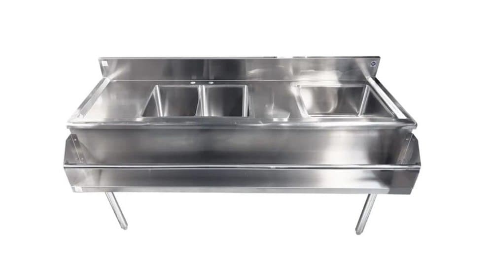 Cocktail Sink 60″, 2 Compartments