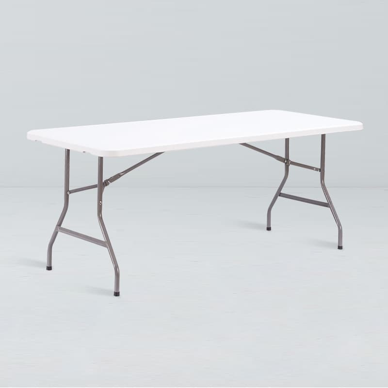 Plastic folding banquet table 30″ x 72″ (BTR-3072-WH)