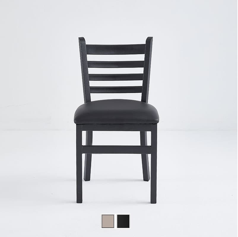 Restaurant chairs with brown or black vinyl seat (C-59-VY)