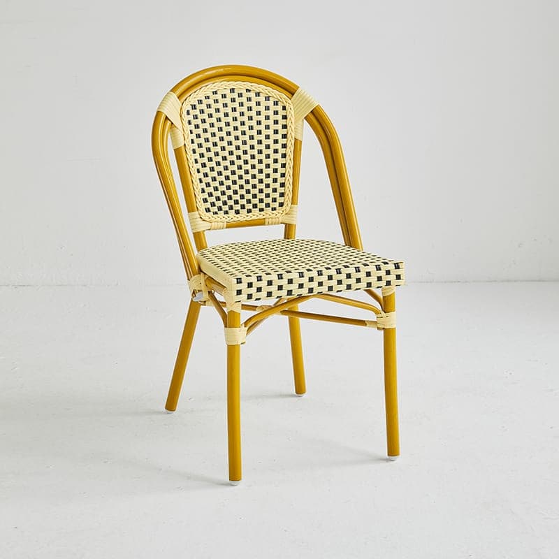 Chaises de patio pour restaurant ( BB-140-GOL-YEL-BLA )