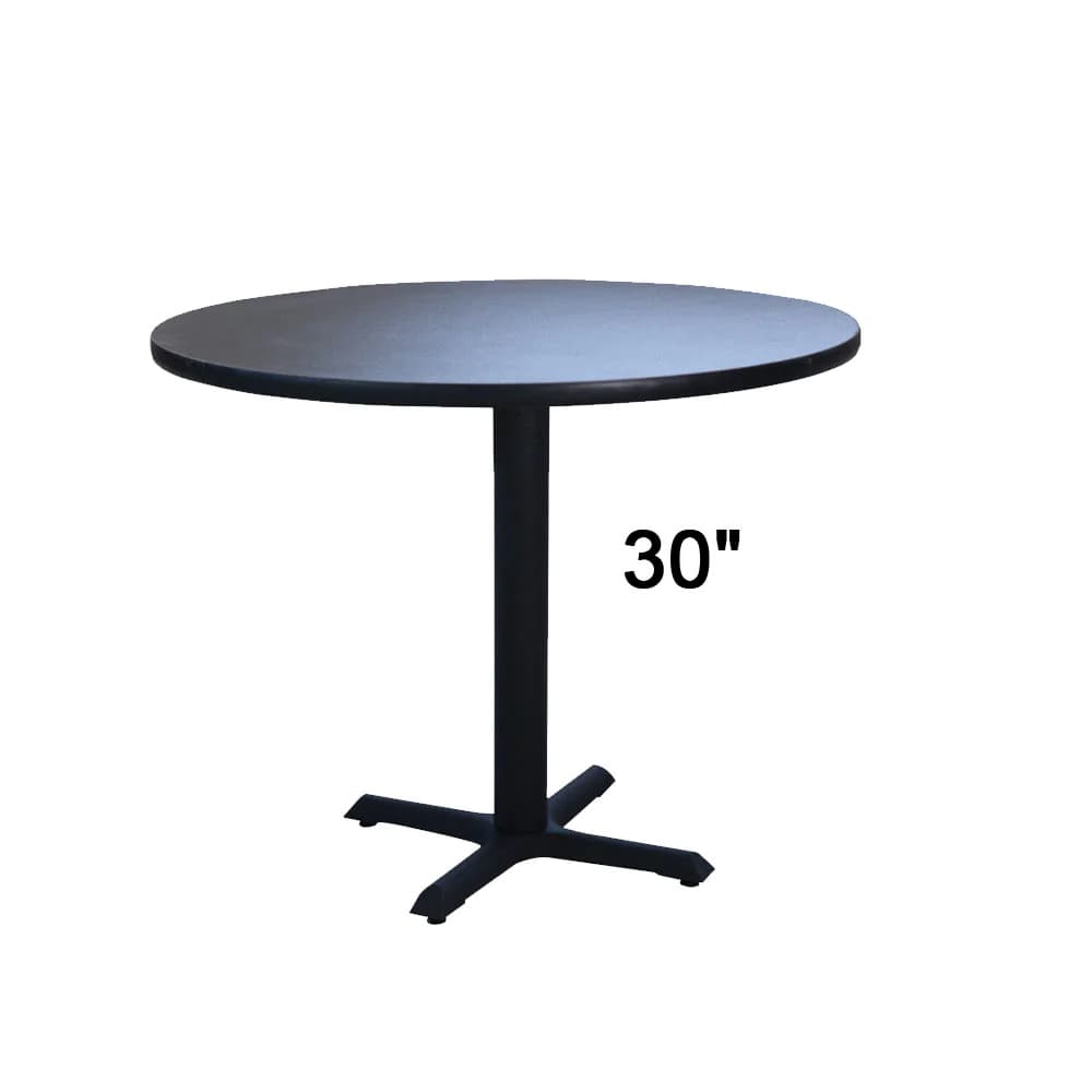 Round restaurant table with cross base (RTXB-ROUND-30)