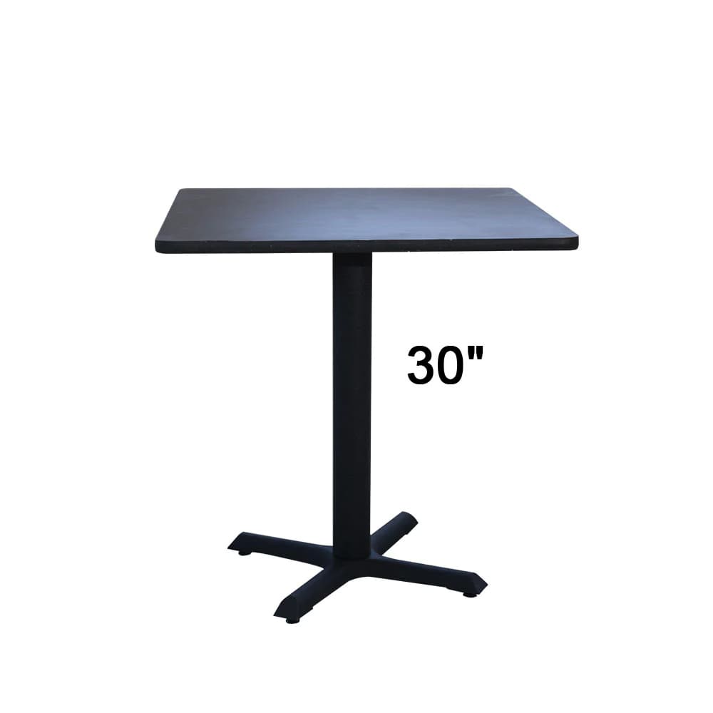 Table de restaurant carrée à base en croix (RTXB-SQUARE-30)