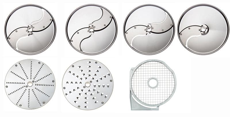 Dito Sama 650179 Ensemble de 7 disques de préparation alimentaire en acier inoxydable