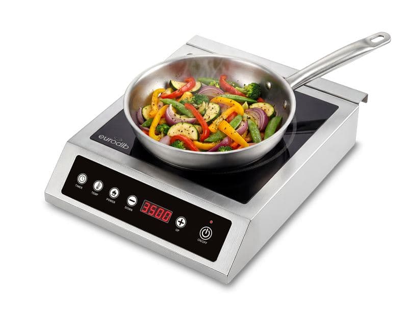 Eurodib CIP120 Plaque de cuisson à induction commerciale avec panneau de commande tactile