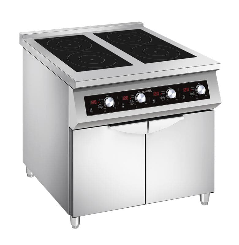 Eurodib FCIHD435D3PH Plaque de cuisson à induction commerciale sur pied