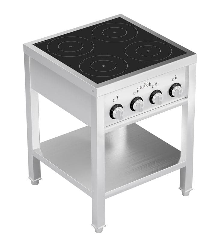 Eurodib FCIHD435OS3PH Plaque de cuisson à induction commerciale sur pied