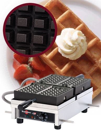 Krampouz KRSWECDAAAS Professional 180° Rotating Belgian Waffle Maker