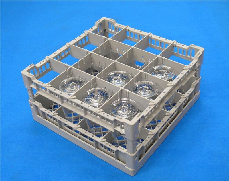 Lamber CC00123 Glass Rack with Compartments (16 Glasses)