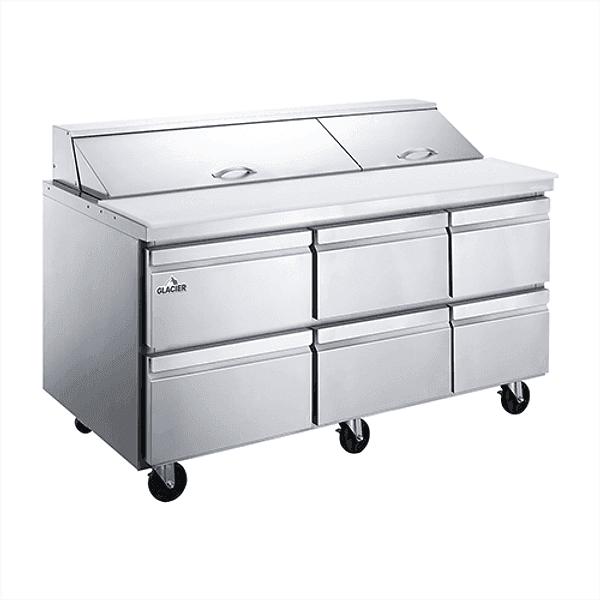 Glacier 72" Salad/Sandwich Prep Table with Drawers