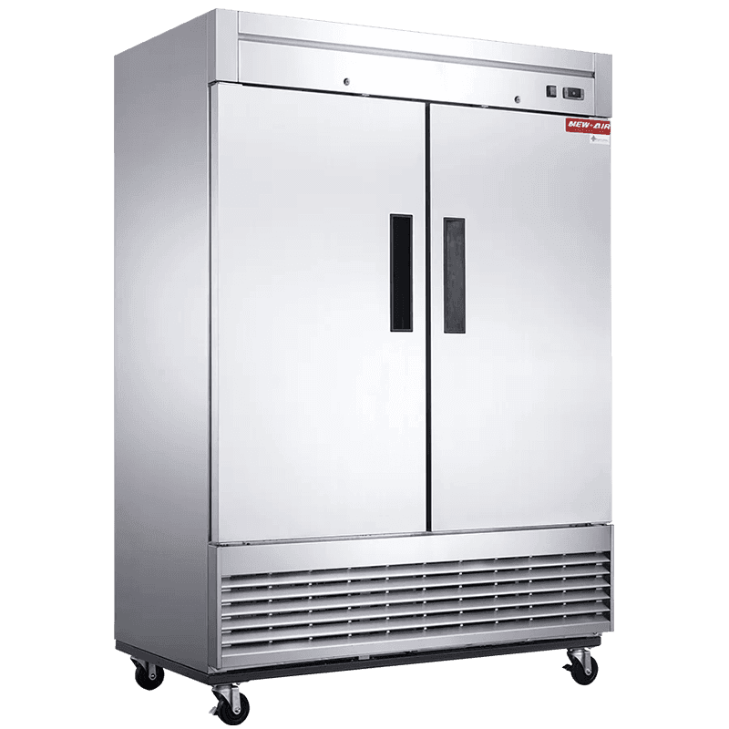 55″ stainless steel freezer