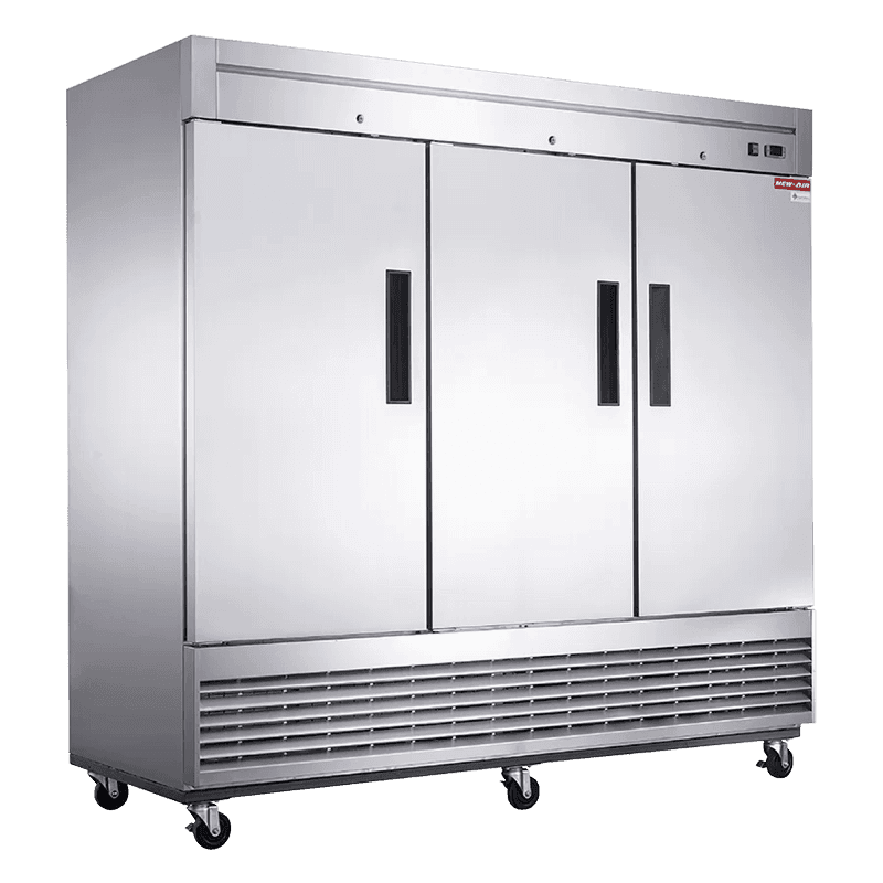 82″ stainless steel freezer