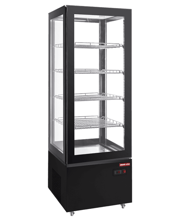 Upright glass refrigerator display 21″