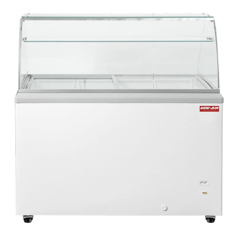 Présentoir à crème glacée à vitres horizontales 50″