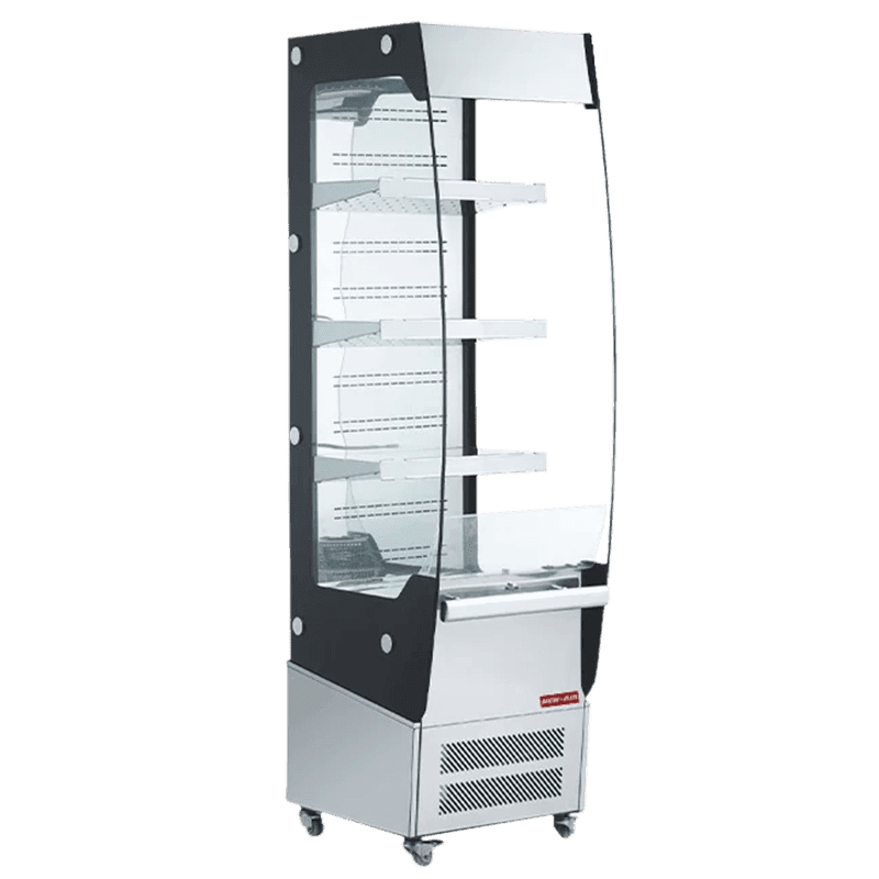 Narrow refrigerated open display 19″