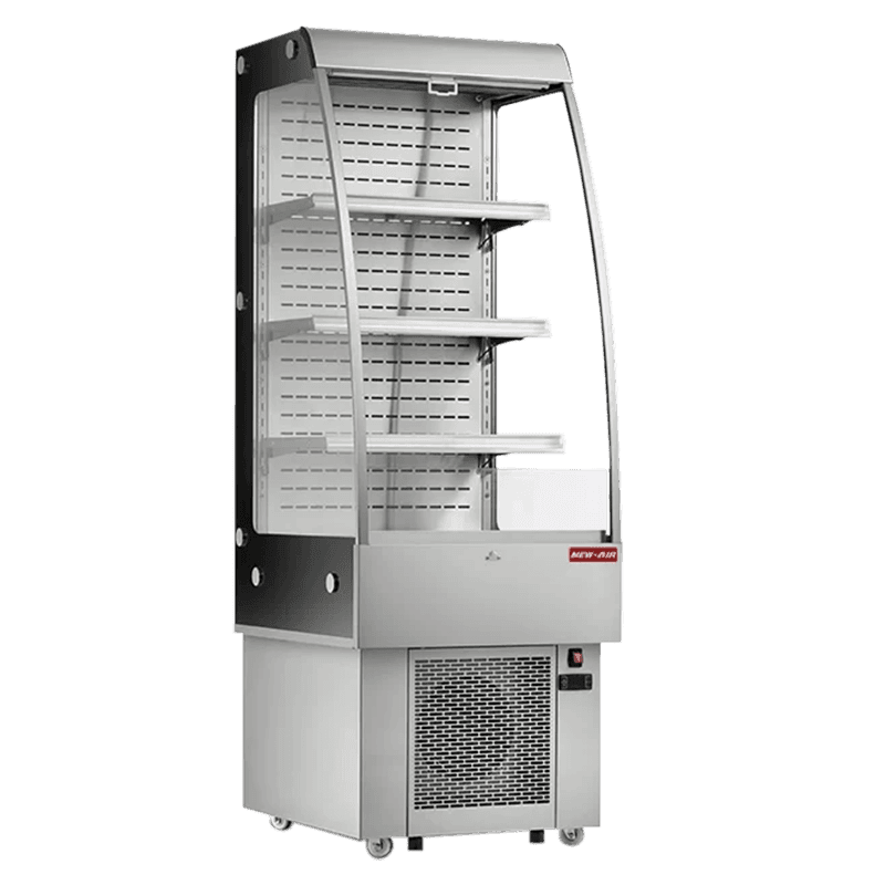 Narrow refrigerated open display 24″