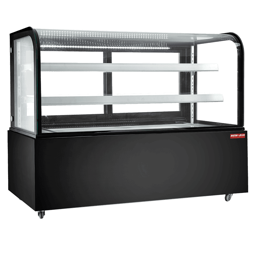 Présentoir réfrigéré à vitre courbée 60″