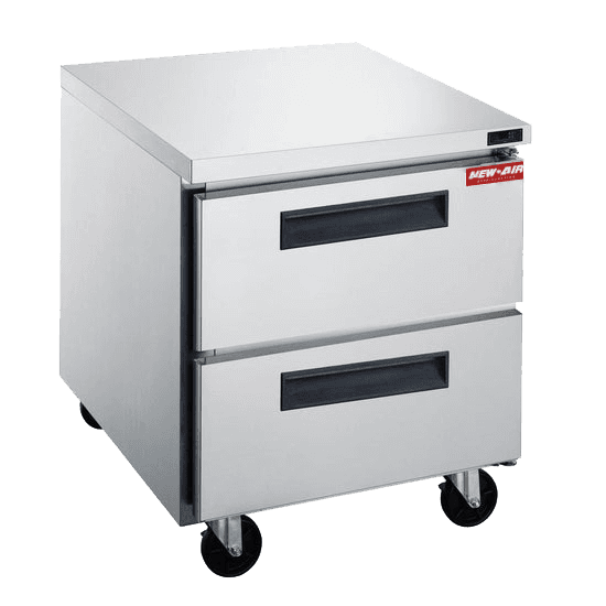 Undercounter refrigerator with drawers 29″