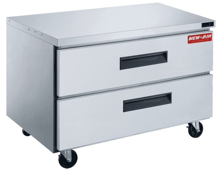 Undercounter refrigerator with drawers 36″