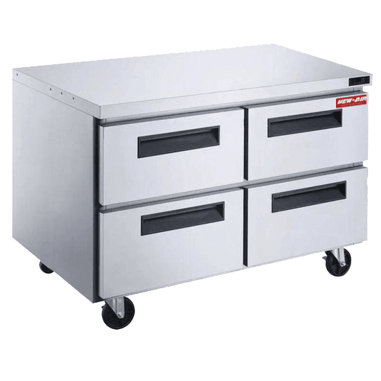 Undercounter refrigerator with drawers 48″