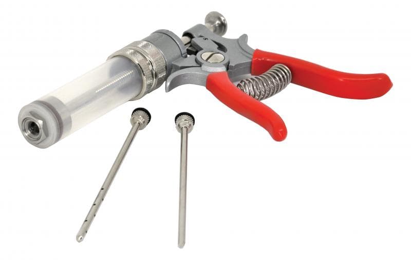 Omcan 10080 50 ml Marinade Injector with Clear Polycarbonate Barrel, Dial Settings and 2 Needles