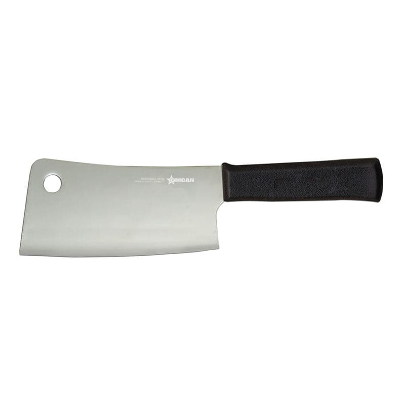 Omcan 10549 7" Stainless Steel Cleaver with Polypropylene Handle