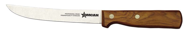 Omcan 11471 Couteau à désosser à lame droite de 6″ avec poignée en bois