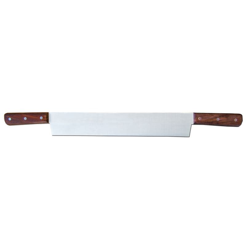 Omcan 11518 Couteau à fromage de 14″ avec double poignée en bois