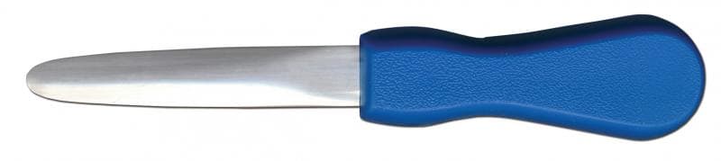 Omcan 11523 3 3/4" Oyster Knife with Blue Handle