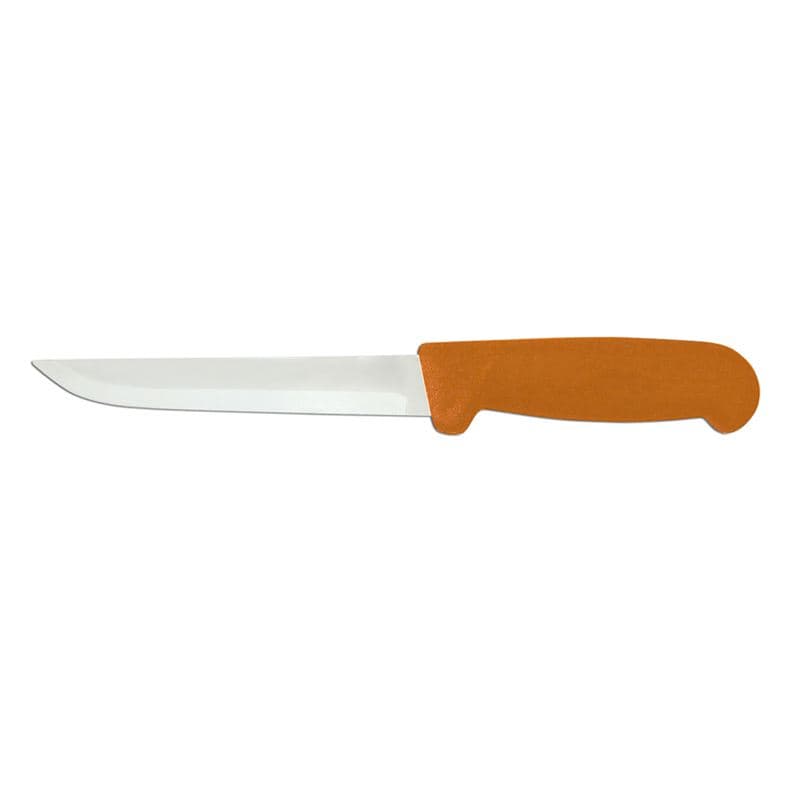 Omcan 11707 Couteau à désosser à lame droite de 6″ avec poignée orange en polypropylène