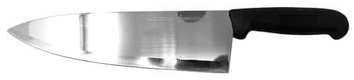 Omcan 12074 10" Medium Cook Knife with Black Polypropylene Handle