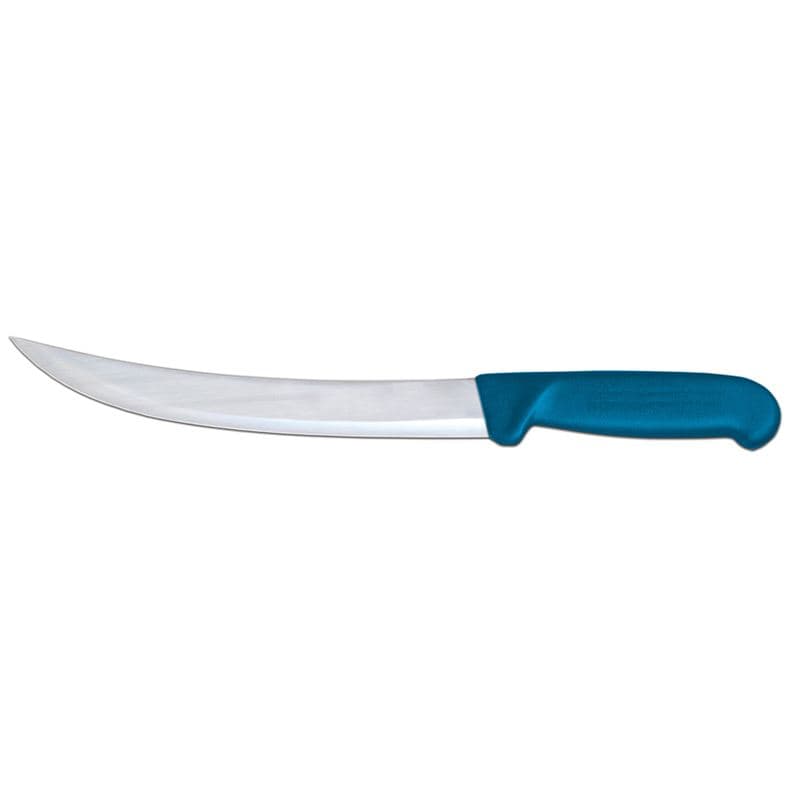 Omcan 12315 8" Breaking Knife with Blue Polypropylene Handle