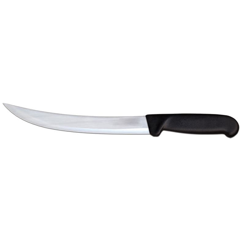 Omcan 12338 10" Breaking Knife with Black Polypropylene Handle