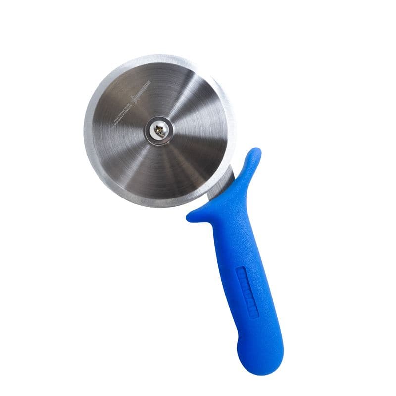Omcan 12811 Roulette à pizza de style R de 4″ avec poignée bleue