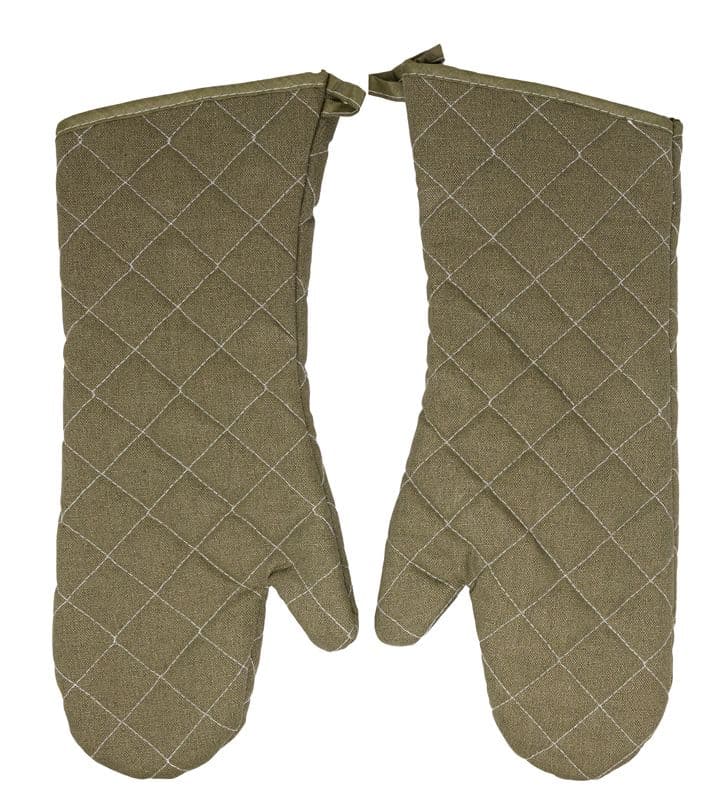 Omcan 13539 Gants de four de 17″ doublés avec poignet vert