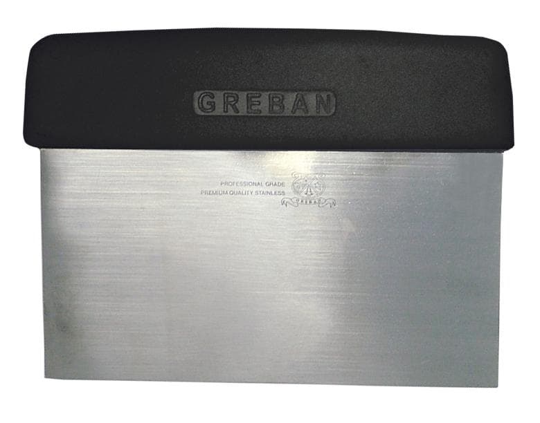 Omcan 14200 6" Dough Scraper with Black Handle