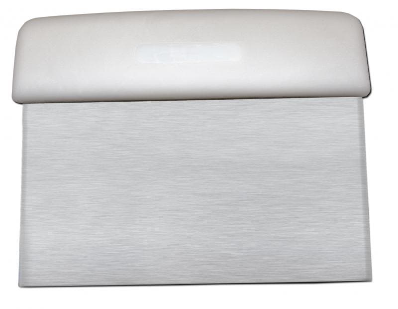 Omcan 14205 6" Dough Scraper with White Handle