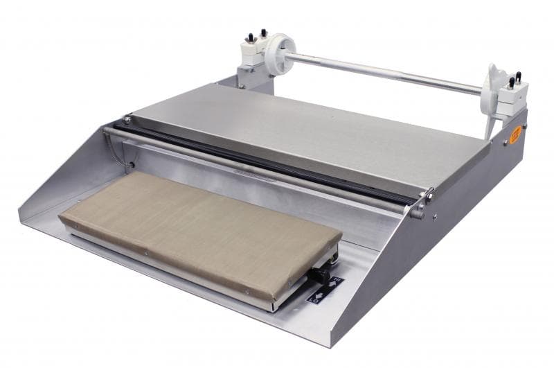 Omcan 14428 One-Roll Capacity Wrapping Machine with Mounting Axles