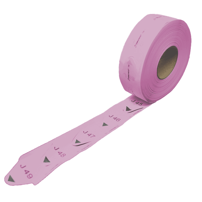 Omcan 18216 TM TICKETS T80 PINK (30 ROLLS/CASE)