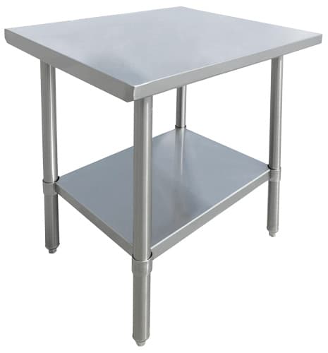 Omcan 19135 24″ x 24″ 20 Gauge 430 All Stainless Steel Worktable