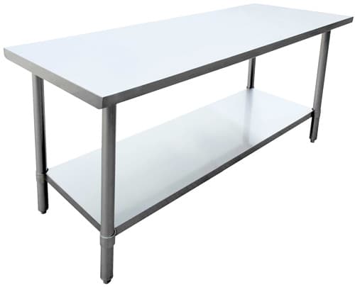 Omcan 19139 24″ x 60″ 20 Gauge 430 All Stainless Steel Worktable