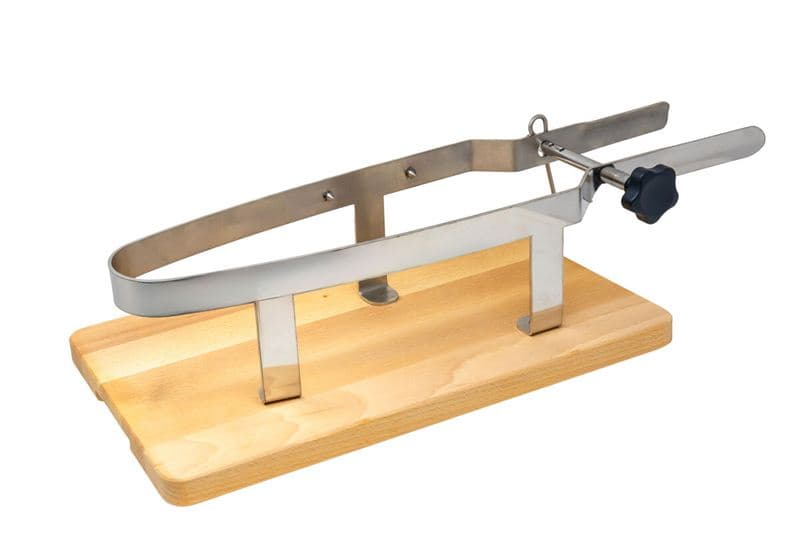 Omcan 19192 Prosciutto Holders with Wooden Base